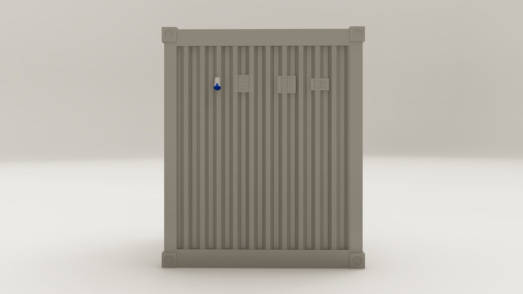 Work Space - 7.5 - Grey Aluminium - 1 Door