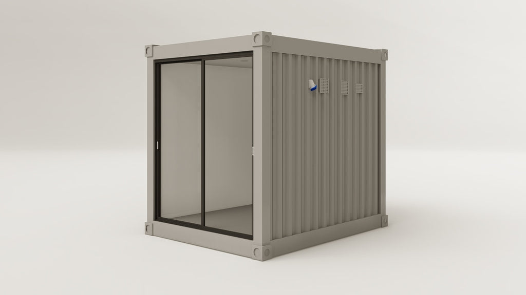Work Space - 7.5 - Grey Aluminium - 2 Doors