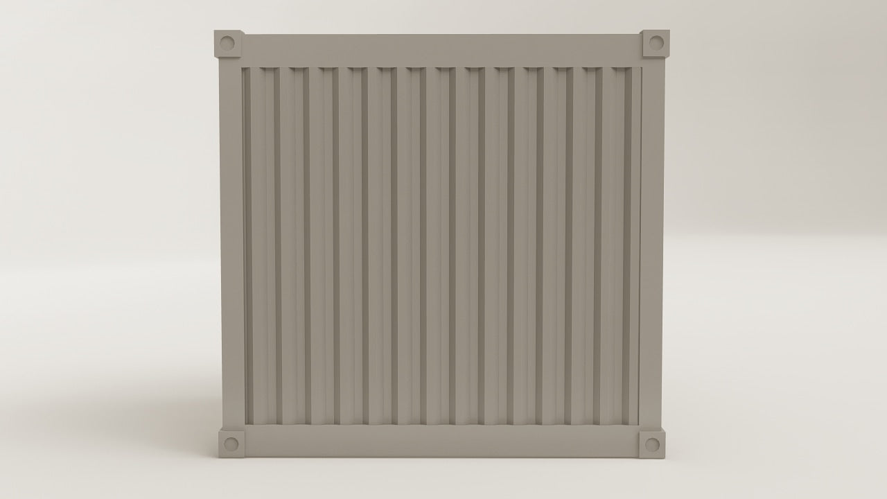 Work Space - 7.5 - Grey Aluminium - 2 Doors