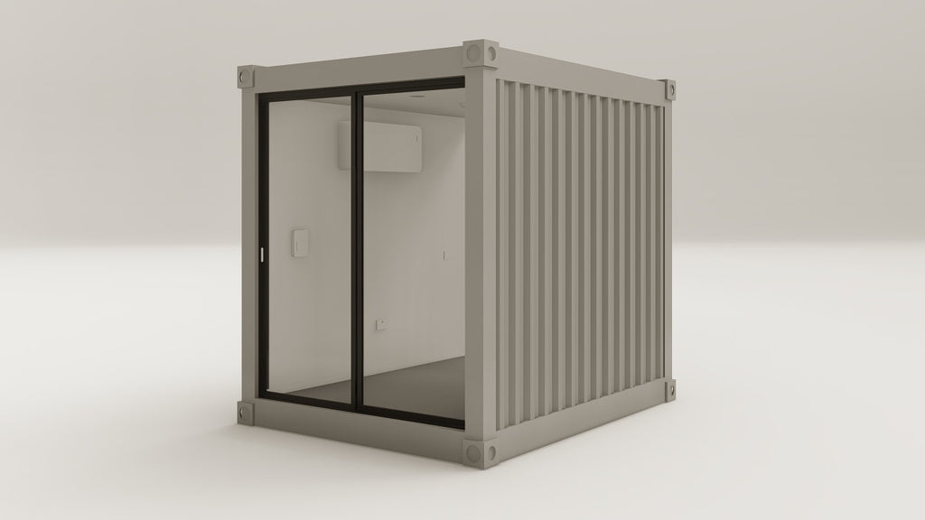 Work Space - 7.5 - Grey Aluminium - 2 Doors