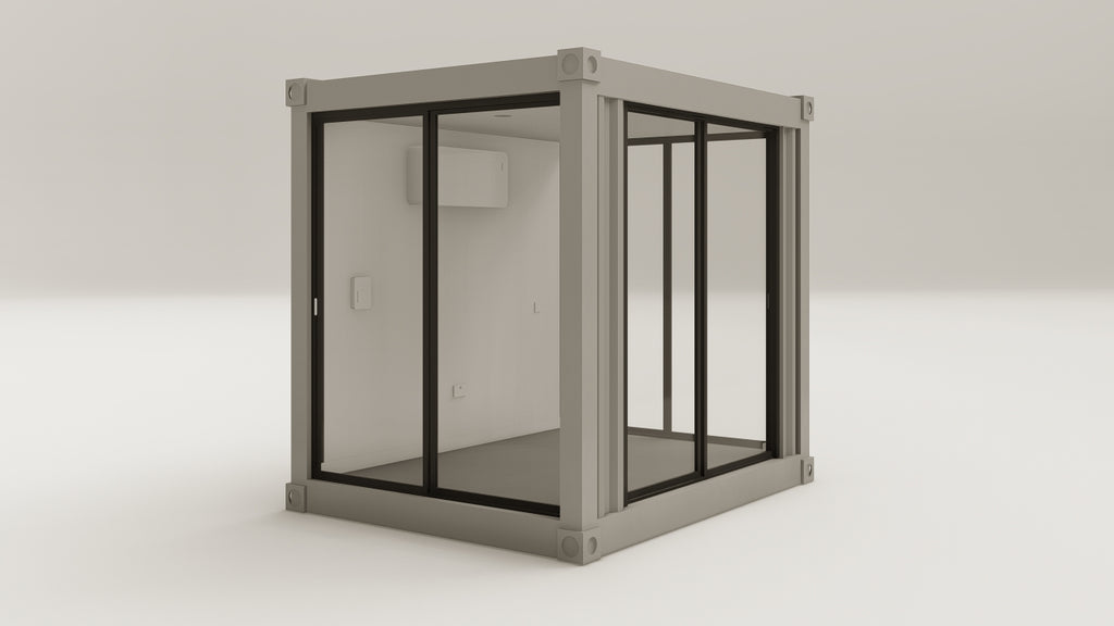 Studio - 7.5 - Grey Aluminium - 2 End Doors 1 Side Door view 1