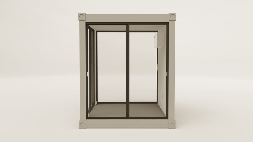 Studio - 7.5 - Grey Aluminium - 2 End Doors 1 Side Door view 2