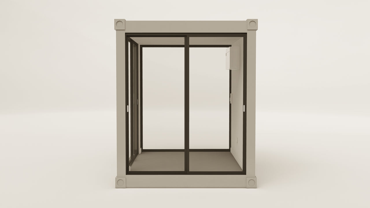 Studio - 7.5 - Grey Aluminium - 2 End Doors 1 Side Door view 2