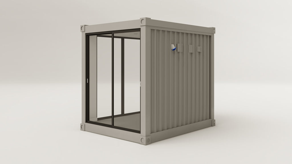 Work Space - 7.5 - Grey Aluminium - 3 Doors