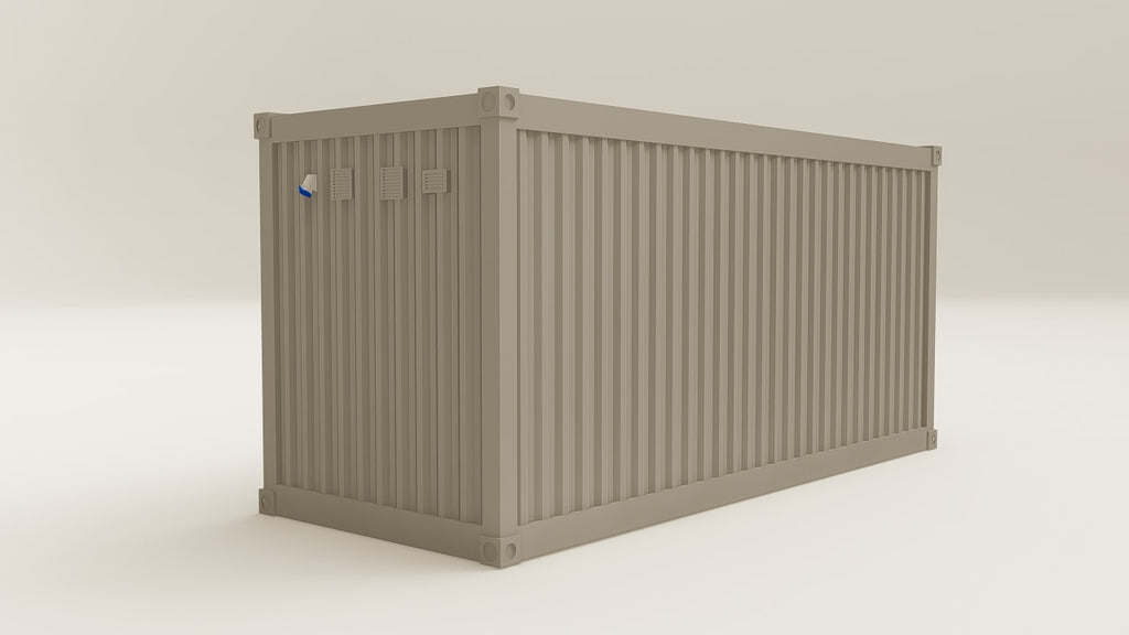 Work Space - 15 - Grey Aluminium - 1 Door