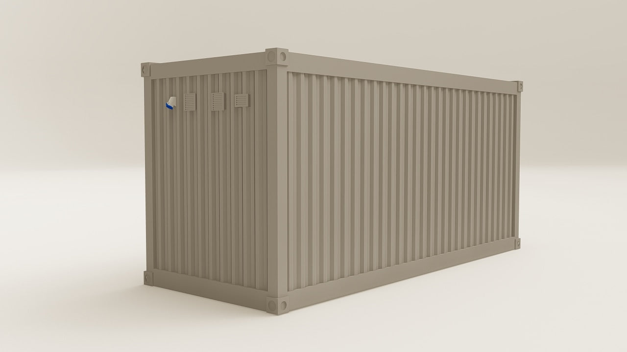 Work Space - 15 - Grey Aluminium - 1 Door