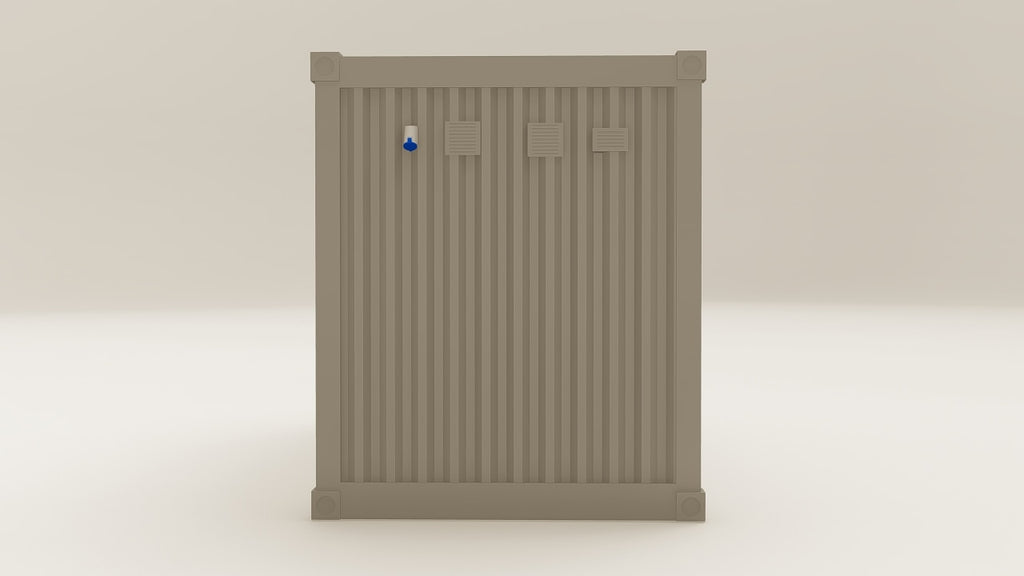 Work Space - 15 - Grey Aluminium - 1 Door