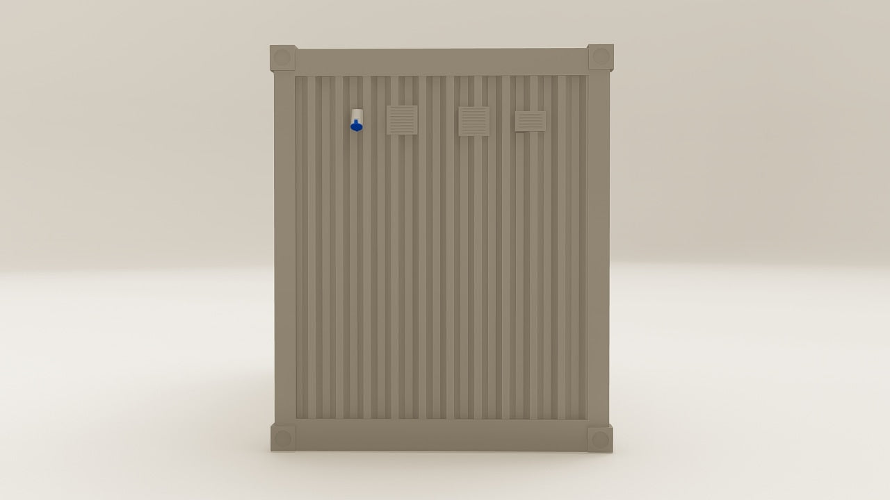 Work Space - 15 - Grey Aluminium - 1 Door