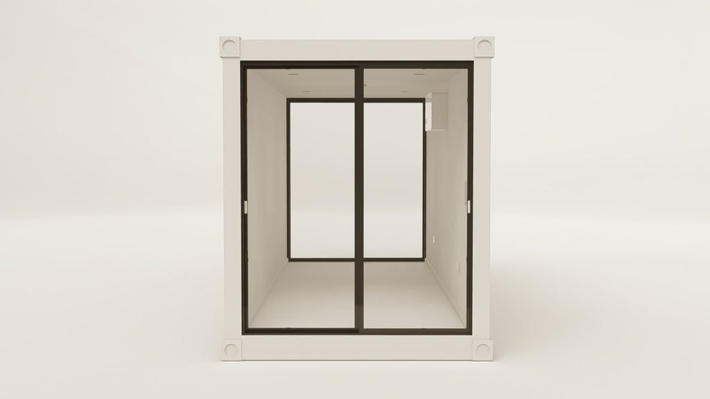 Work Space - 15 - Grey Aluminium - 2 Doors