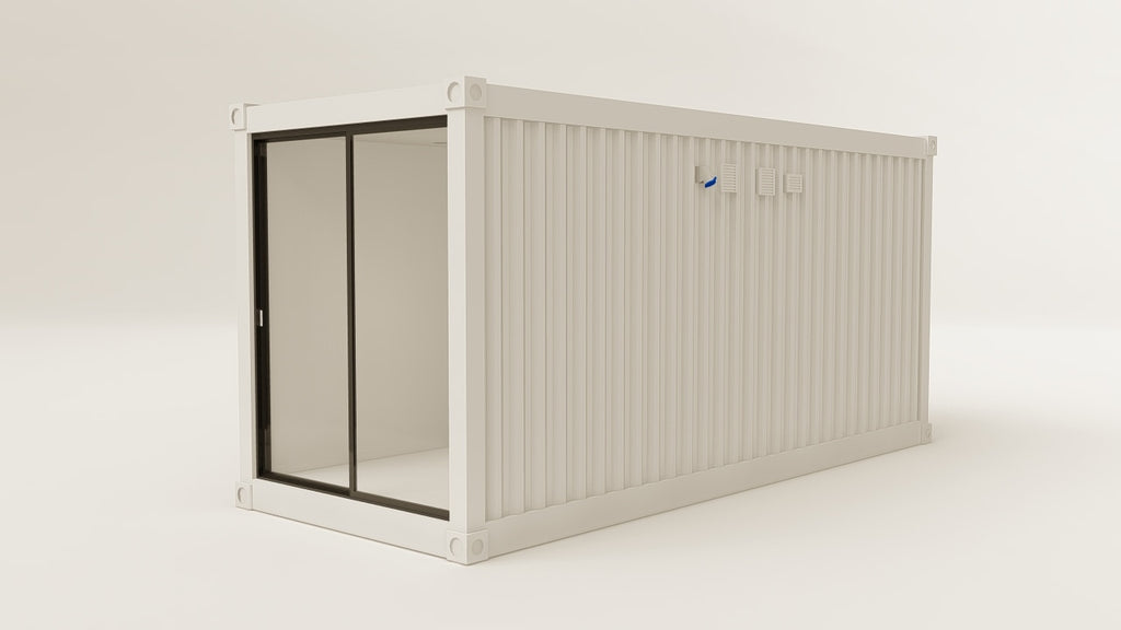 Work Space - 15 - Grey Aluminium - 2 Doors