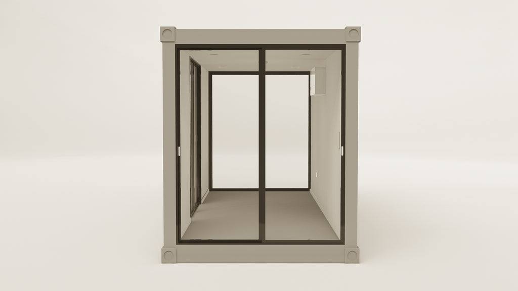 Studio - 15 - Grey Aluminium - 2 End Doors 1 Side Door view 1