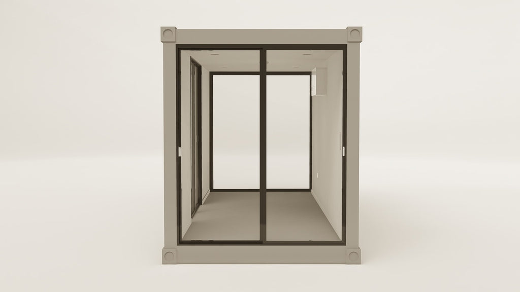 Work Space - 15 - Grey Aluminium - 3 Doors