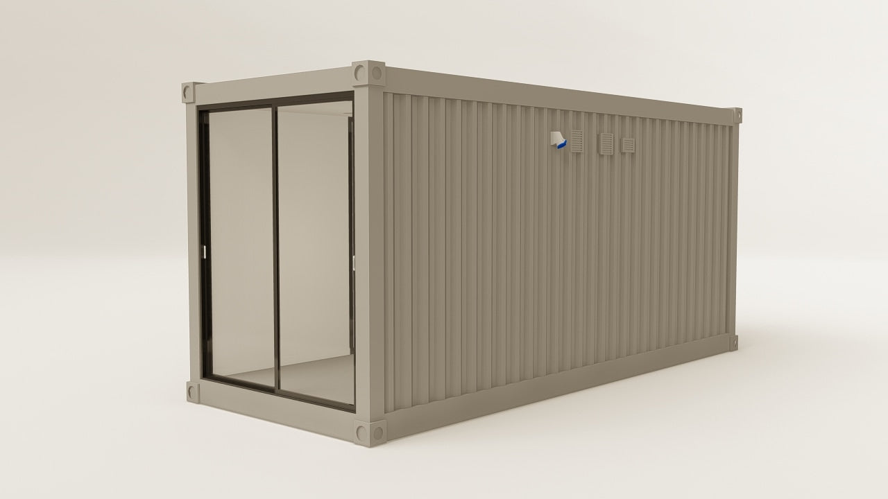 Work Space - 15 - Grey Aluminium - 3 Doors