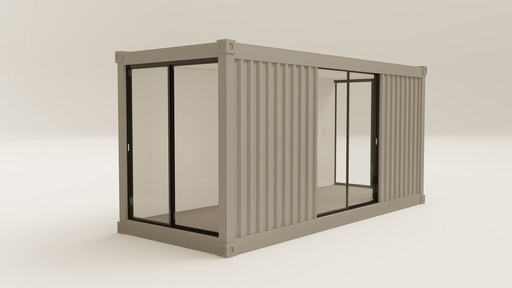 Work Space - 15 - Grey Aluminium - 3 Doors