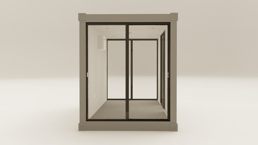Work Space - 15 - Grey Aluminium - 3 Doors