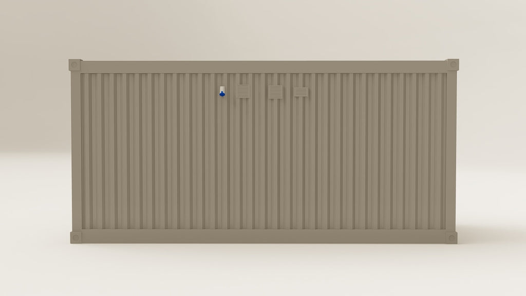 Work Space - 15 - Grey Aluminium - 3 Doors