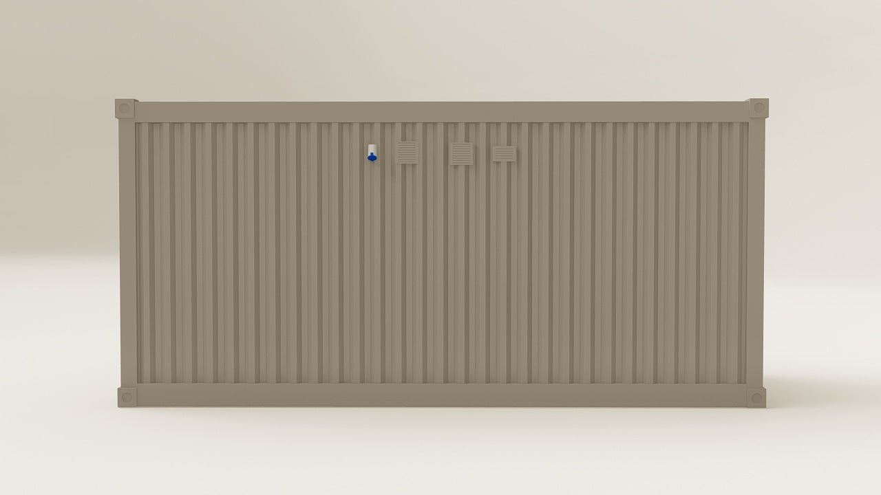 Work Space - 15 - Grey Aluminium - 3 Doors