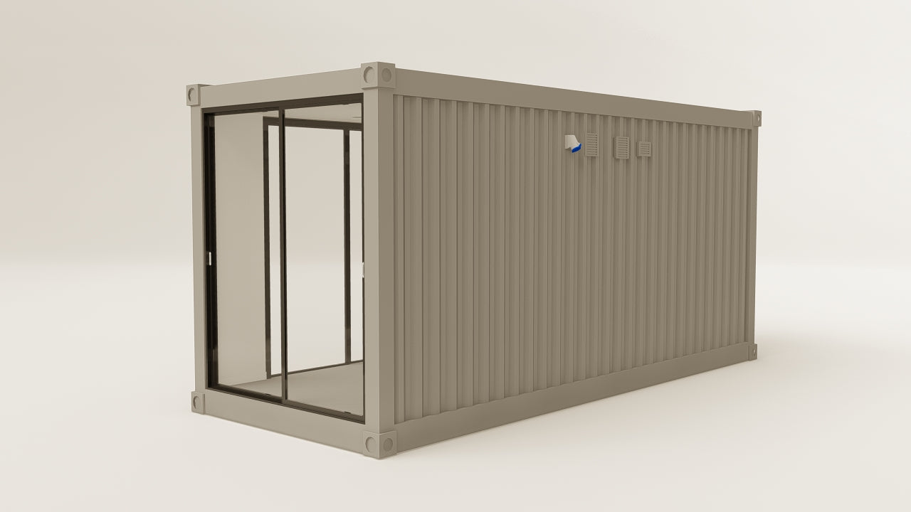 Studio - 15 - Grey Aluminium - 2 End Doors 2 Side Doors view 3