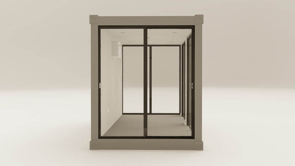 Work Space - 15 - Grey Aluminium - 4 Doors