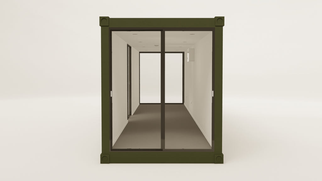 Studio - 30 - Bottle Green - 2 End Doors 1 Side Door view 2