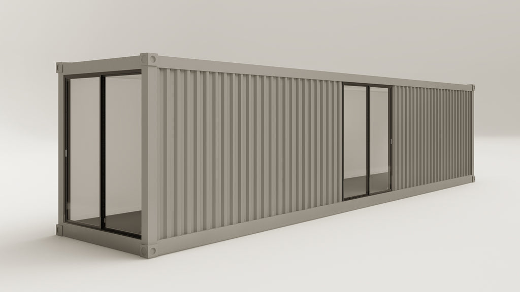 Studio - 30 - Grey Aluminium - 2 End Doors 1 Side Door view 1