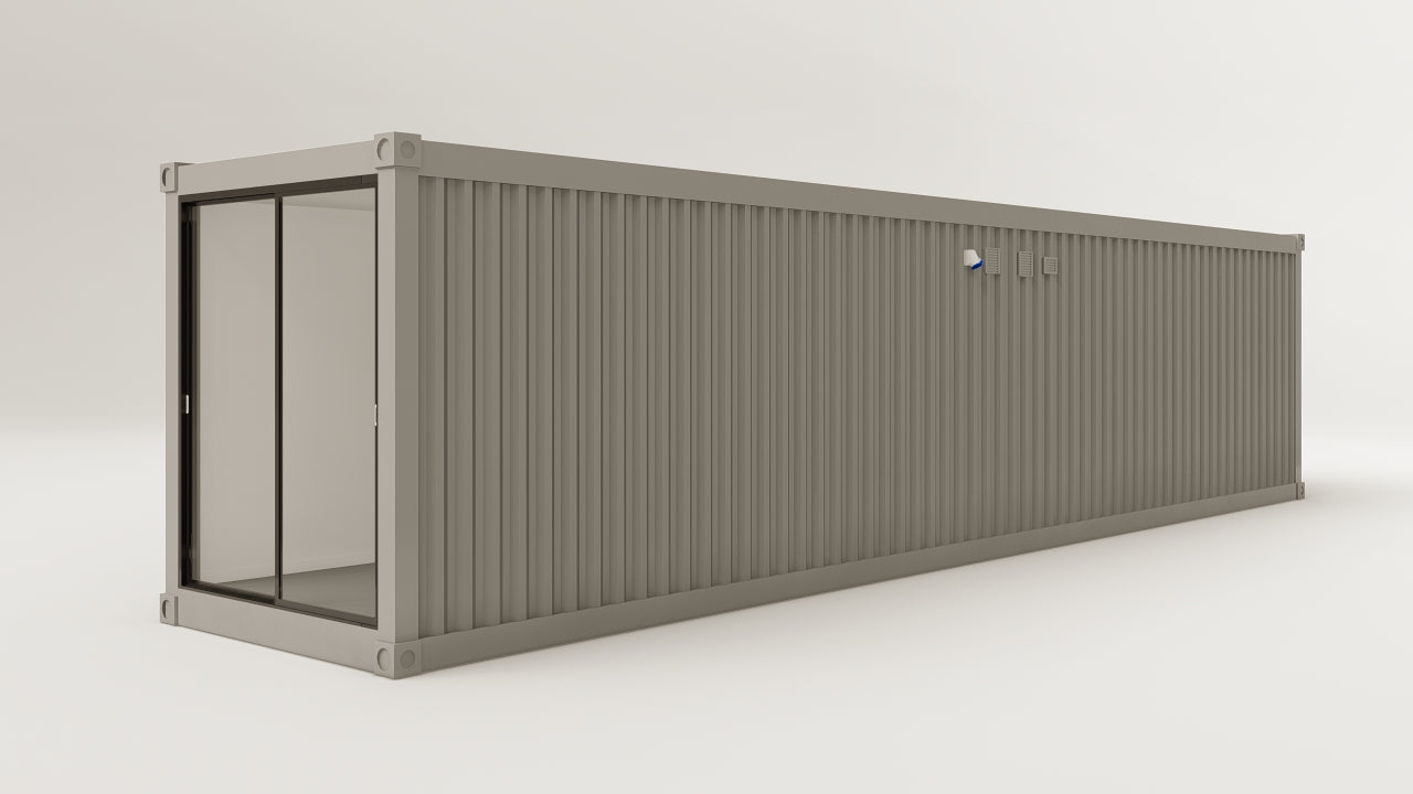 Studio - 30 - Grey Aluminium - 2 End Doors 1 Side Door view 3