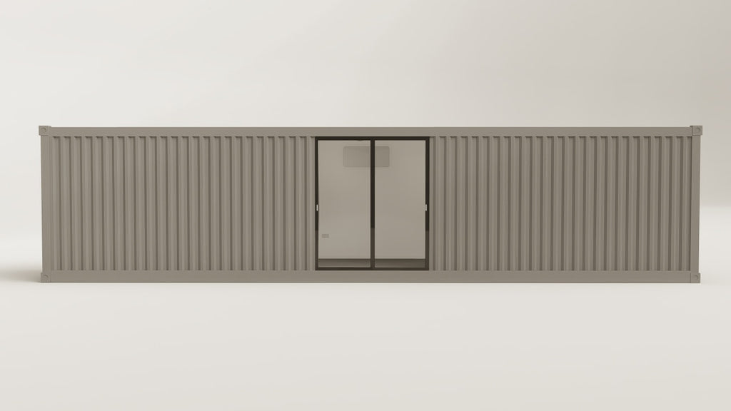 Work Space - 30 - Grey Aluminium - 3 Doors