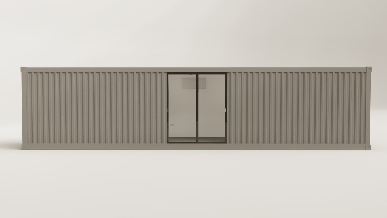 Work Space - 30 - Grey Aluminium - 3 Doors