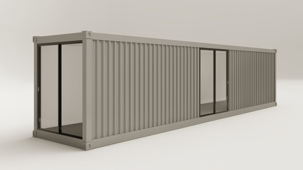 Work Space - 30 - Grey Aluminium - 3 Doors