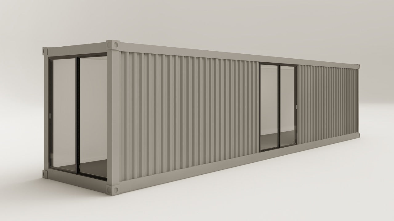 Work Space - 30 - Grey Aluminium - 3 Doors