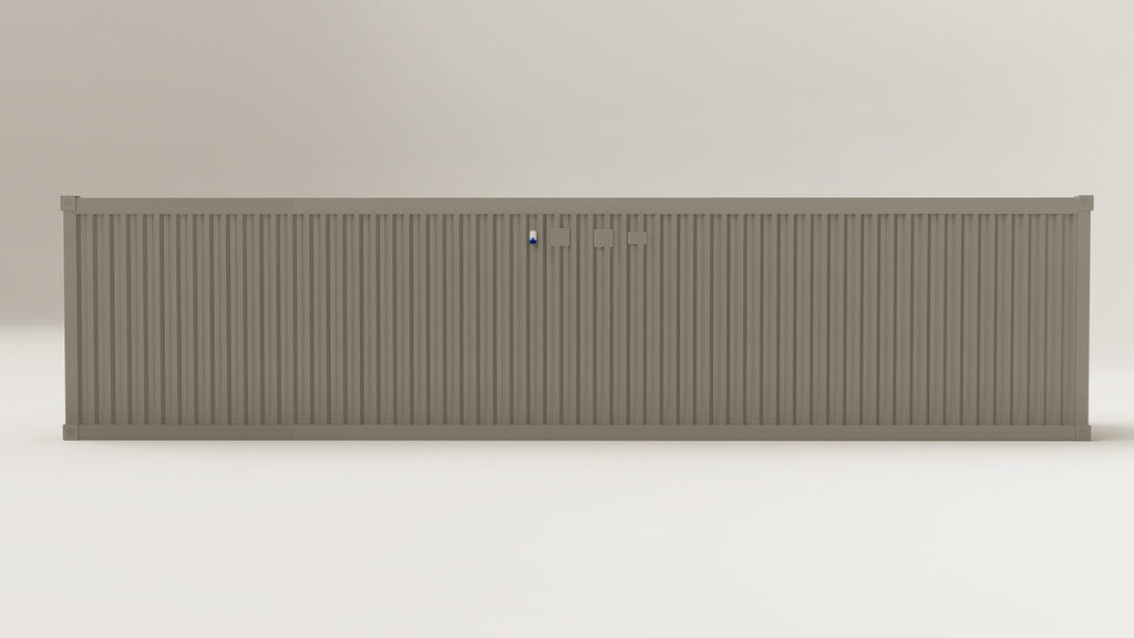 Work Space - 30 - Grey Aluminium - 3 Doors