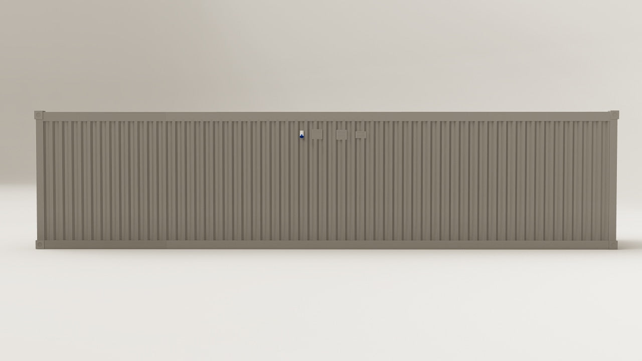 Work Space - 30 - Grey Aluminium - 3 Doors