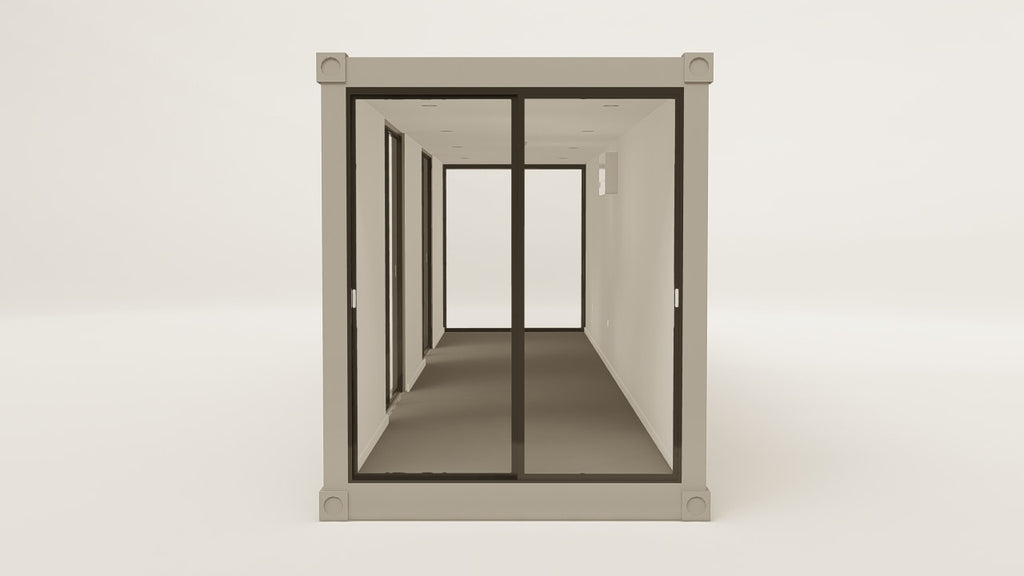 Work Space - 30 - Grey Aluminium - 4 Doors