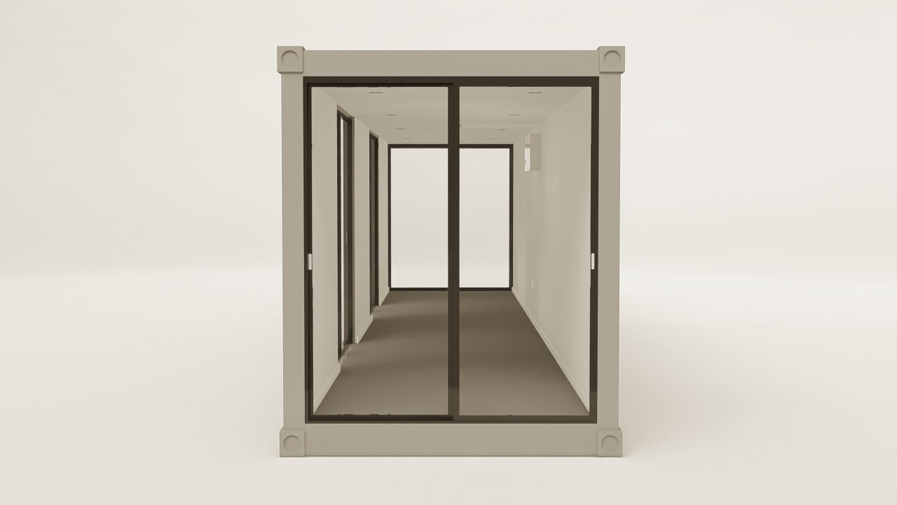 Work Space - 30 - Grey Aluminium - 4 Doors