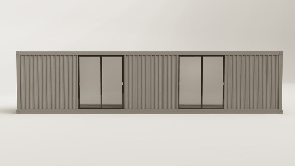Work Space - 30 - Grey Aluminium - 4 Doors