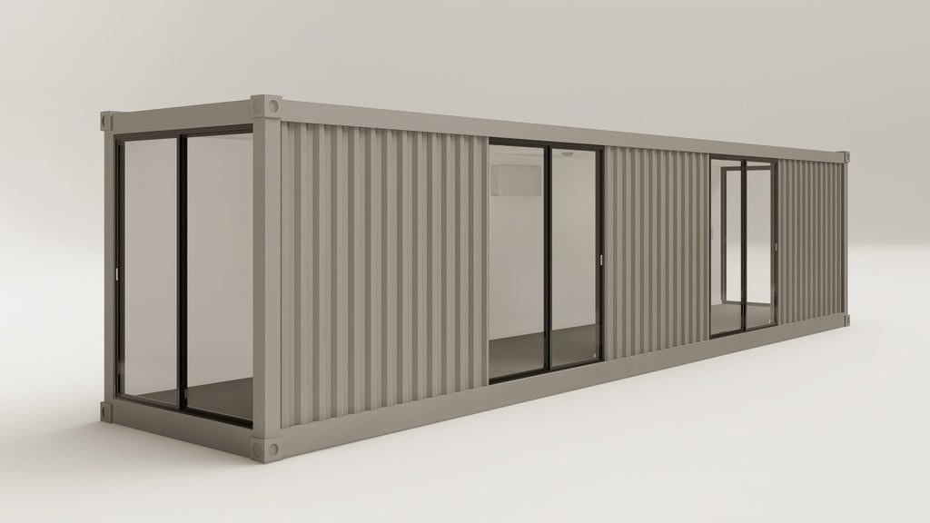 Work Space - 30 - Grey Aluminium - 4 Doors