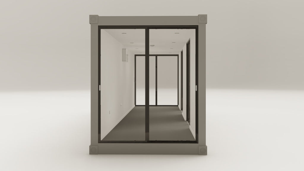 Work Space - 30 - Grey Aluminium - 4 Doors