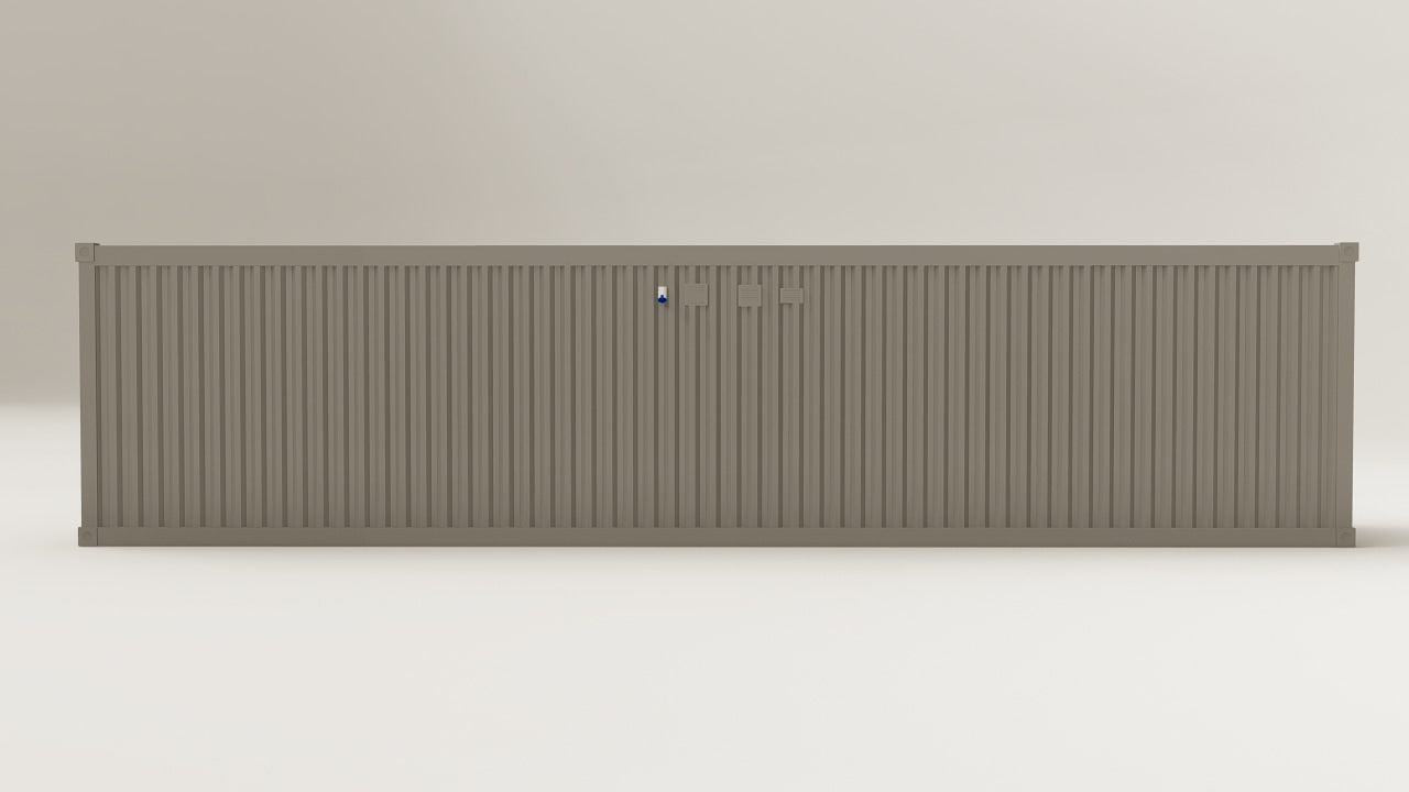 Work Space - 30 - Grey Aluminium - 4 Doors