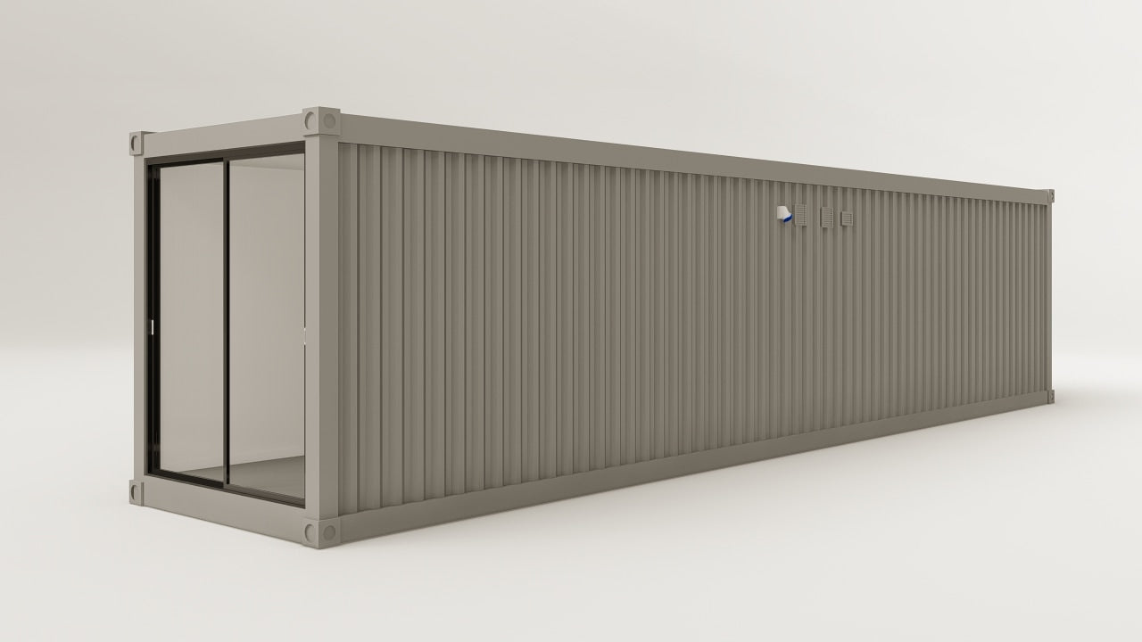 Work Space - 30 - Grey Aluminium - 5 Doors