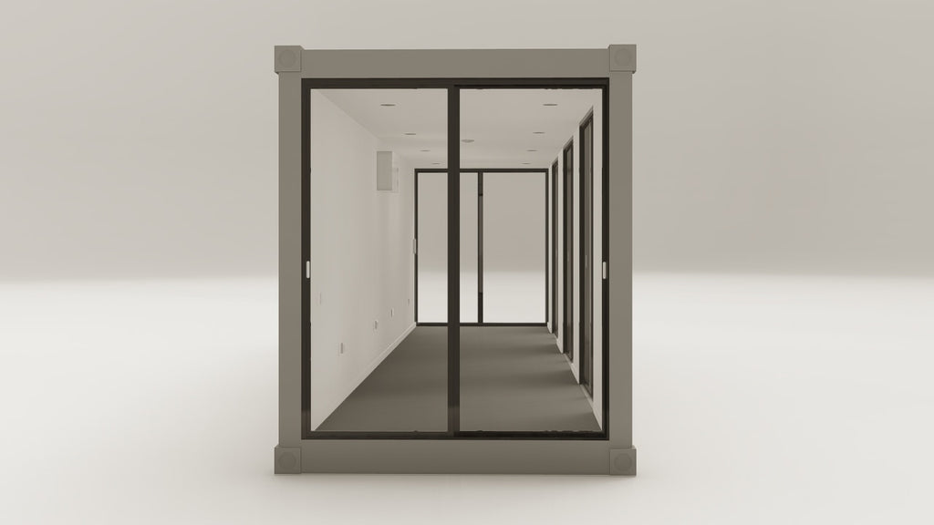 Work Space - 30 - Grey Aluminium - 5 Doors