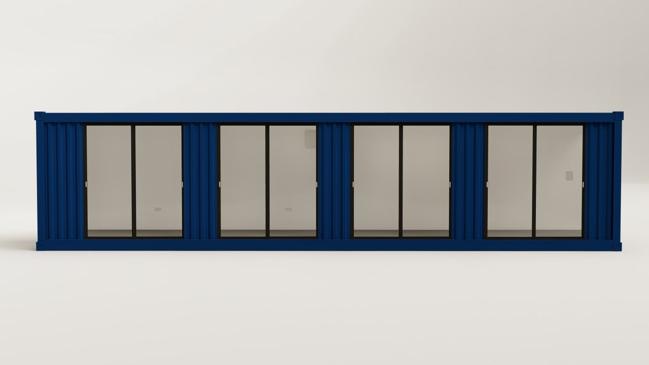 Work Space - 30 - Gentian Blue - 6 Doors