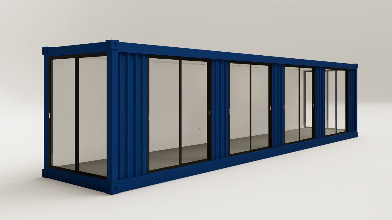 Work Space - 30 - Gentian Blue - 6 Doors
