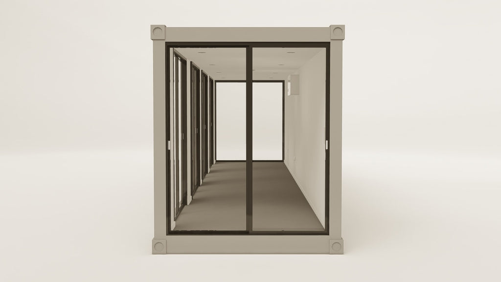 Work Space - 30 - Grey Aluminium - 6 Doors