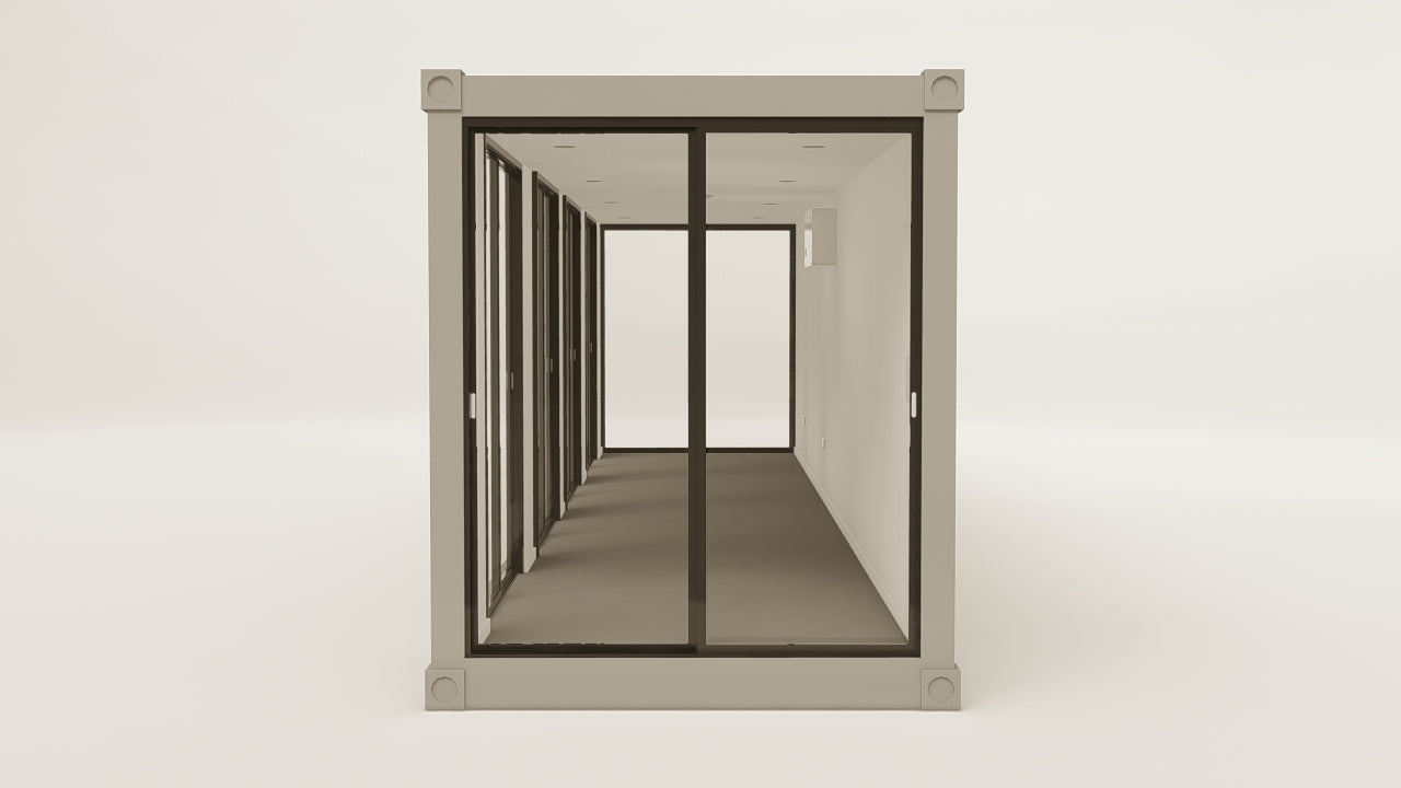 Studio - 30 - Grey Aluminium - 2 End Doors 4 Side Doors view 2