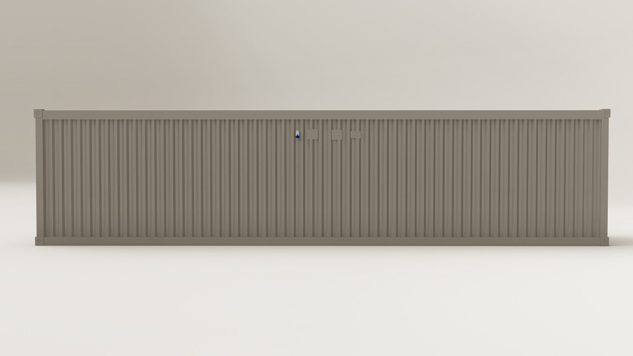 Work Space - 30 - Grey Aluminium - 6 Doors