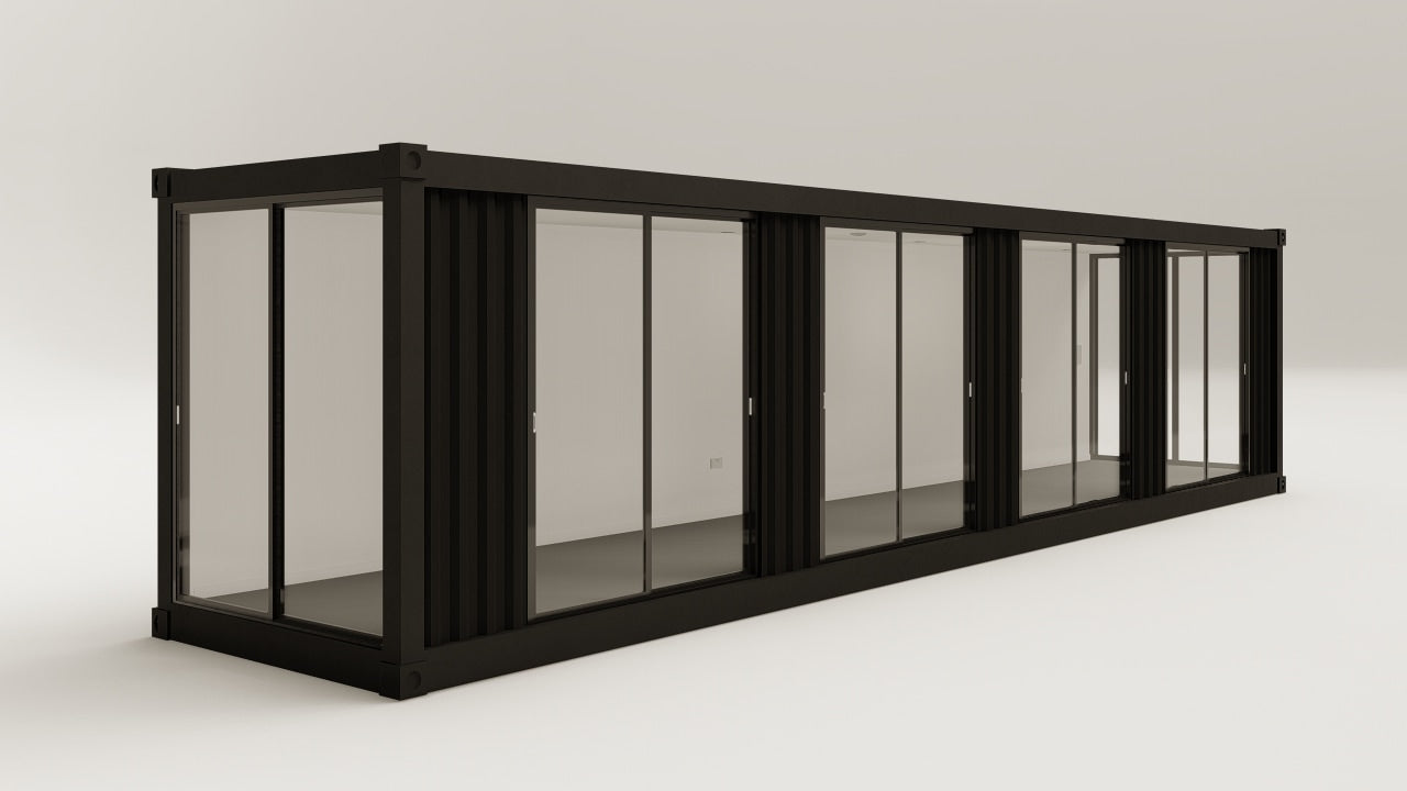 Work Space - 30 - Graphite Black - 6 Doors